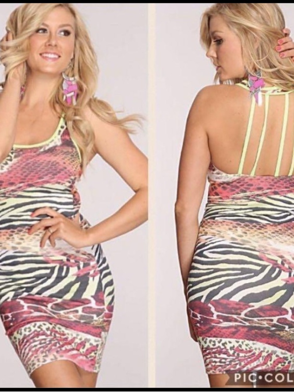 NWOT Animal Print Bodycon Dress